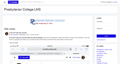 Desktop Screenshot of moodle.presby.edu