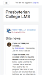 Mobile Screenshot of moodle.presby.edu